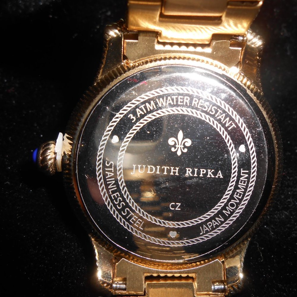 Judith Ripka Navy Gold Watch - Picture 6 of 7